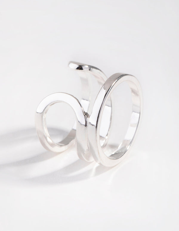 Silver Triple Layer Rings