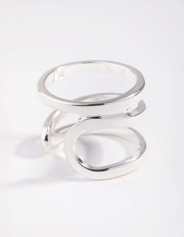 Silver Triple Layer Rings