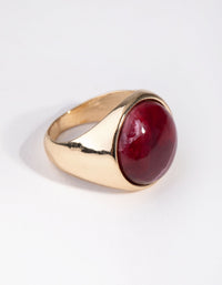Gold Boho Stone Ring - link has visual effect only
