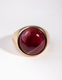 Gold Boho Stone Ring - link has visual effect only