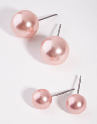 Kolczyki z perłami Bead Gradual Pearl, zestaw 2 sztuk - link has visual effect only