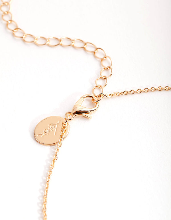 Gouden chip ketting