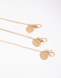 Gold Dainty Dangle 3-Pack Bracelets - link has visual effect only