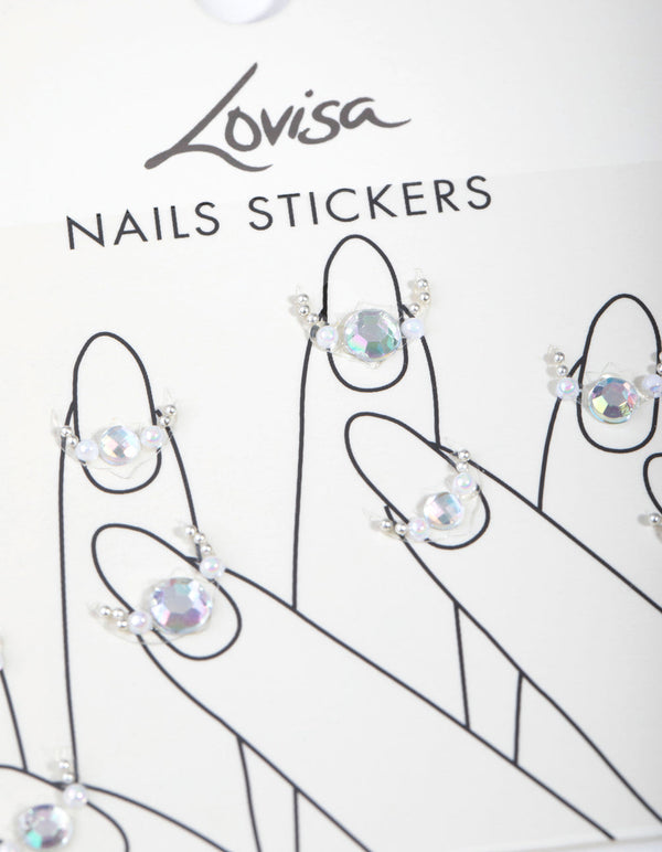 Silver Cuticle Nail Stickers
