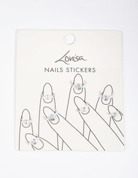 Silver Cuticle Nail Stickers - link has visual effect only