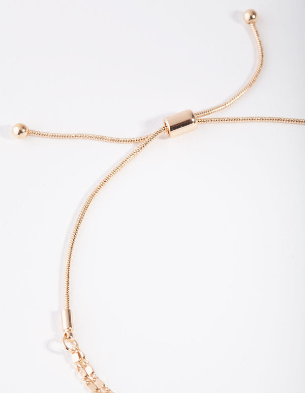 Real Gold Plated Toggle Bracelet