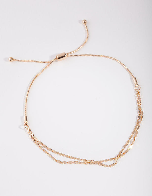 Real Gold Plated Toggle Bracelet