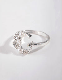 Silver Pearl Moon Ring - link has visual effect only