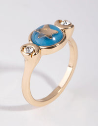 Gold Mood Star 3-Stone Ring - link has visual effect only