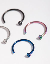 Mini Nail Nose Stud 4-Pack - link has visual effect only