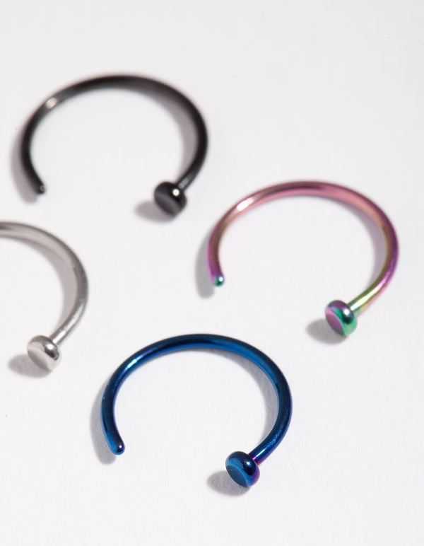 Mini Nail Nose Stud 4-Pack