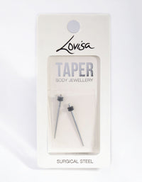 Rhodium Simple 2mm Taper - link has visual effect only