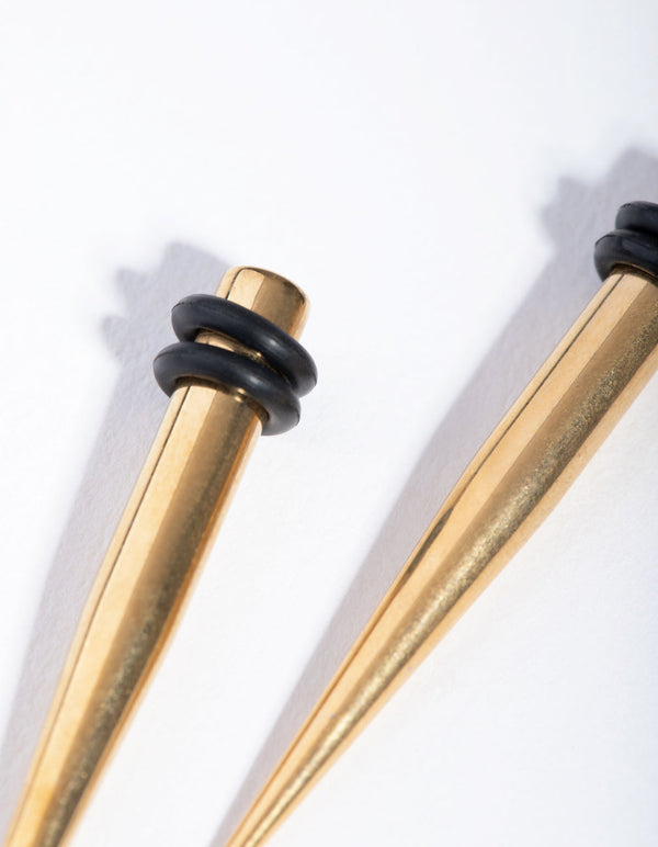 Gold Simple 4mm Taper