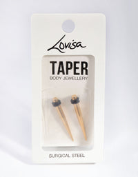Gold Simple 4mm Taper - link has visual effect only