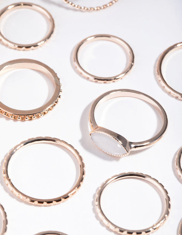 Złoty Mega Pakiet Multi Ring