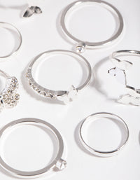 Silver Butterfly Wrap Rings - link has visual effect only