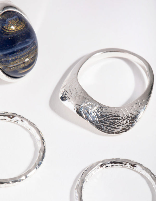 Silver State Acrylic 3-Pack Rings