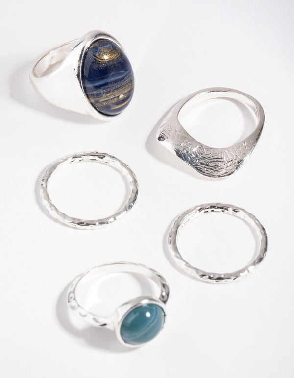 Silver State Acrylic 3-Pack Rings
