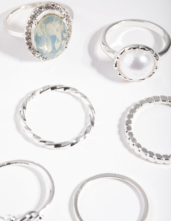 Silver Royal Diana 3-Pack Rings