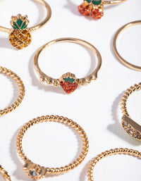 Złote Diamante Fruits 8x8 Pack Rings - link has visual effect only