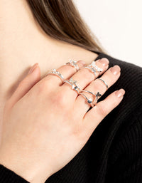 Silver Butterfly Wrap Rings - link has visual effect only