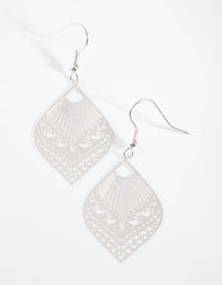 Silver Upside Down Tear Drop Earring - link has visual effect only