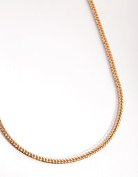 Gold Rounded Chain Necklace - link has visual effect only