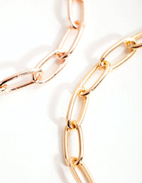 Mixed Metals Wide Chain 2-Pack Bracelets - link has visual effect only
