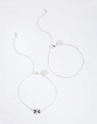 Silver Coin Bracelet 2-Pack - link has visual effect only