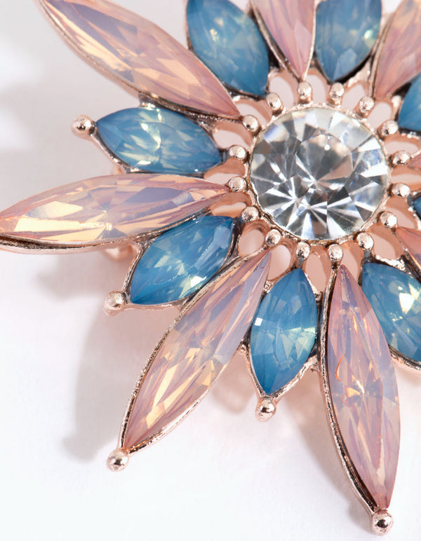 Rose Gold Bright Burst Brooch