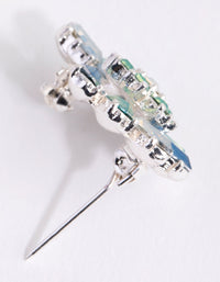 Silver Miniature Bright Brooch - link has visual effect only