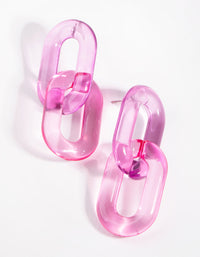 Acrylic Disco Drop Earrings - link has visual effect only