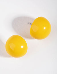 Acrylic Round Stud Earrings - link has visual effect only