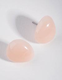 Acylic Egg Stud Earrings - link has visual effect only