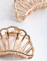 Gold Metal Clam Shell 2-Pack Claw - link has visual effect only
