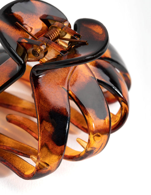 Acrylic Rounded Tortoiseshell Claw