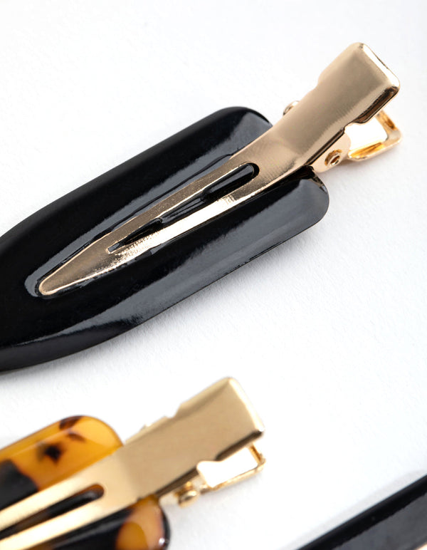 Gold 4-Pack Beauty Hair Clip