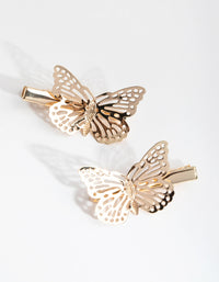 Gold Stamp Butterfly 2-Pack Clip - link has visual effect only