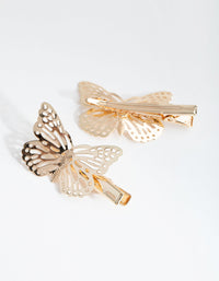 Gold Stamp Butterfly 2-Pack Clip - link has visual effect only