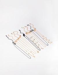 Naszyjnik choker Celestial Mixed Metals 9-pack - link has visual effect only