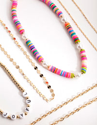 Gold Joyful 5-Pack Choker Necklace - link has visual effect only