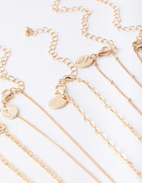 Złoty naszyjnik choker Smiley 6-pak - link has visual effect only