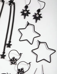 Matte Multi Star 6-Pack Earring - link has visual effect only