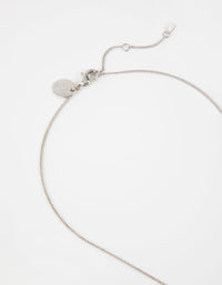 Rhodium Decorated Cross Pendant Necklace - link has visual effect only