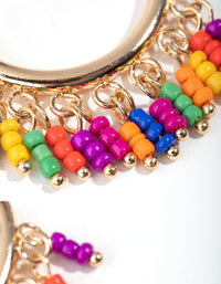 Gold Mini Beads-on-Hoop Earrings - link has visual effect only
