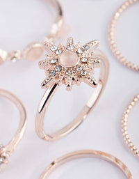 Rose Gold Star Cluter Ring Pack - link has visual effect only