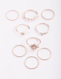 Rose Gold Star Cluter Ring Pack - link has visual effect only