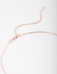 Real Rose Gold Plated Diamante Star Necklace - link has visual effect only