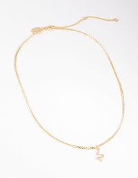 Real Gold Plated Diamante Snake Necklace - link has visual effect only
