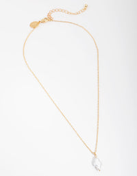 Real Gold Plated Freshwater Pearl Cross Necklace - link has visual effect only